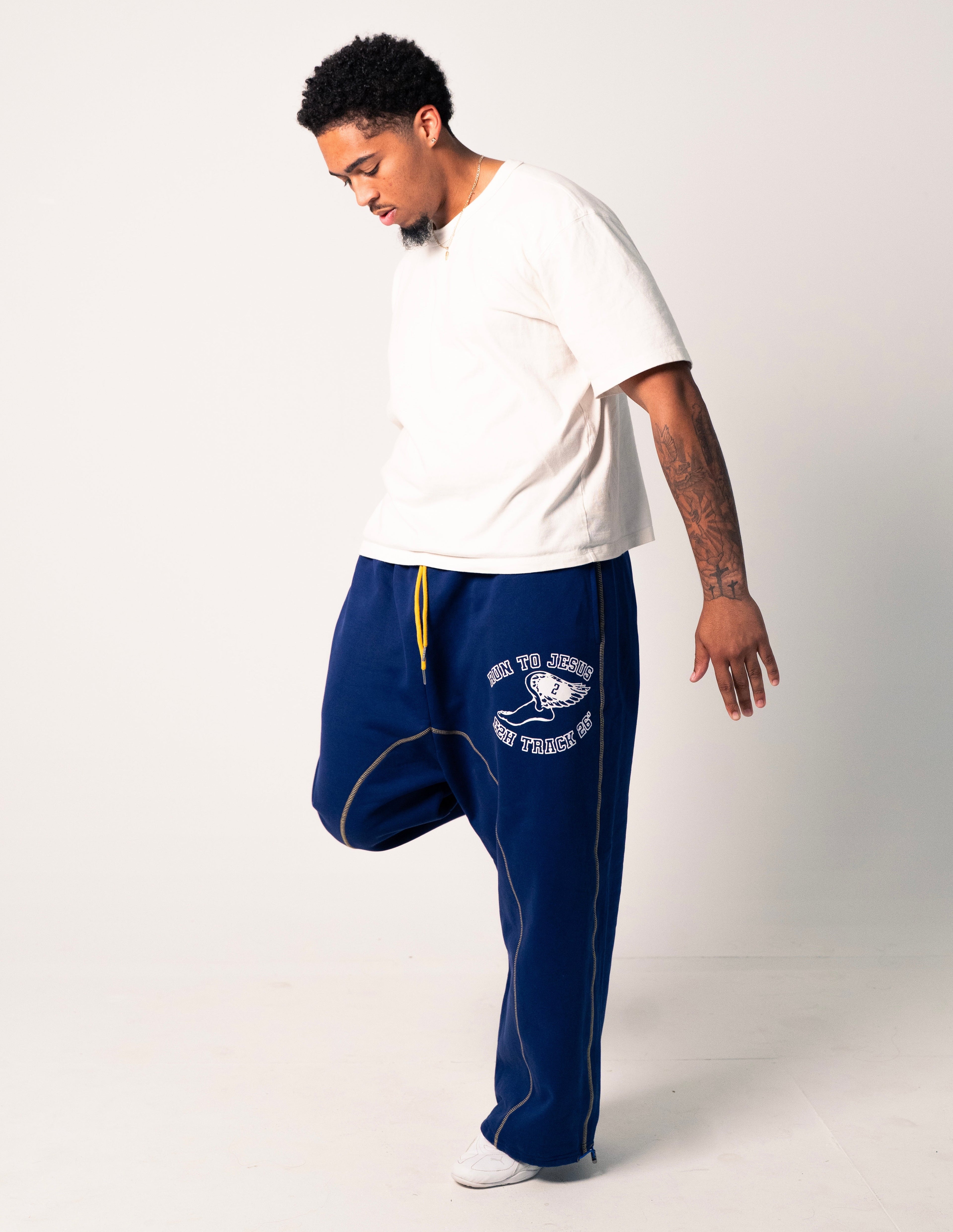RUN TO JESUS TRACK PANTS