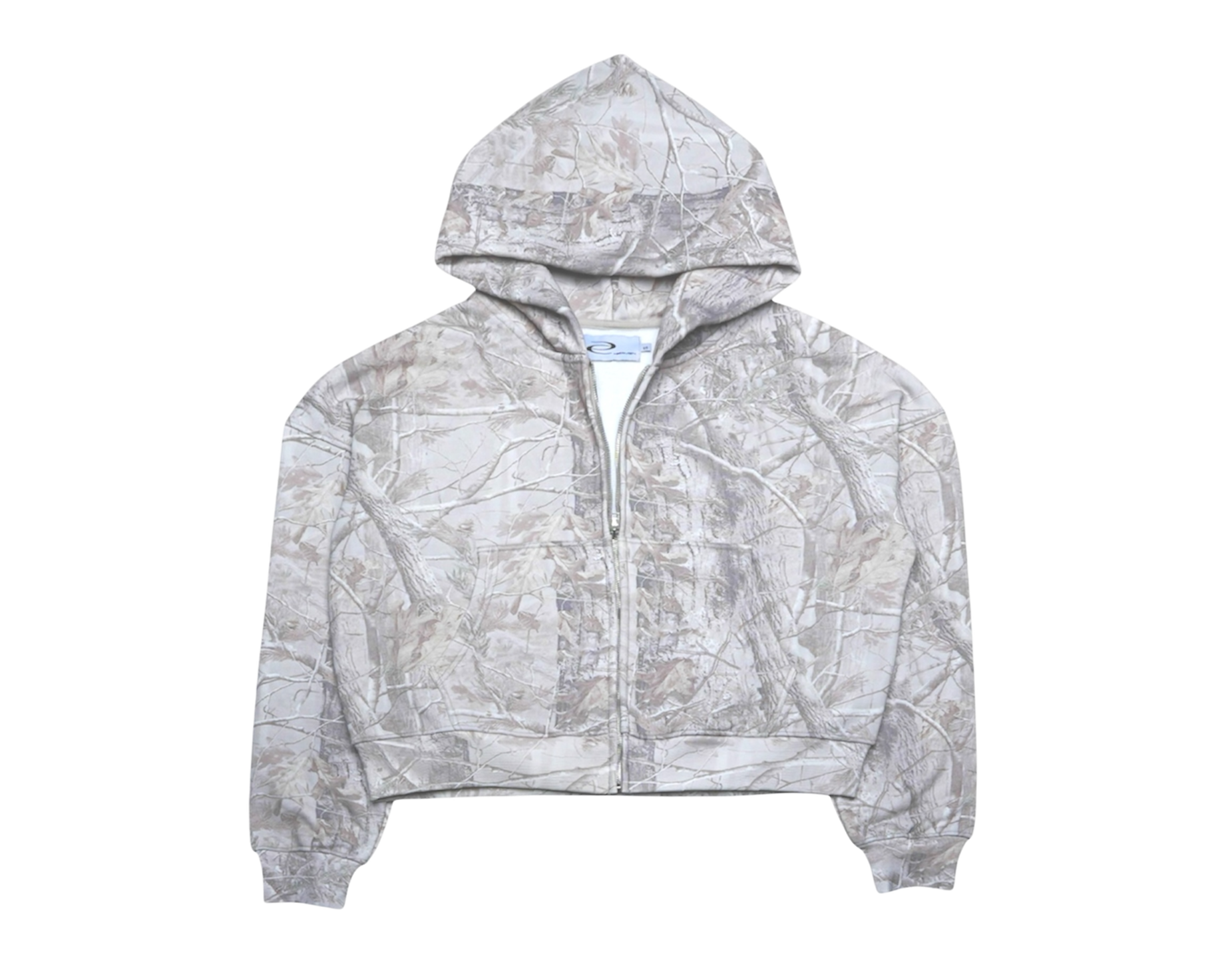 ANGELS HAVE MY BACK NATURAL CAMO ZIP UP